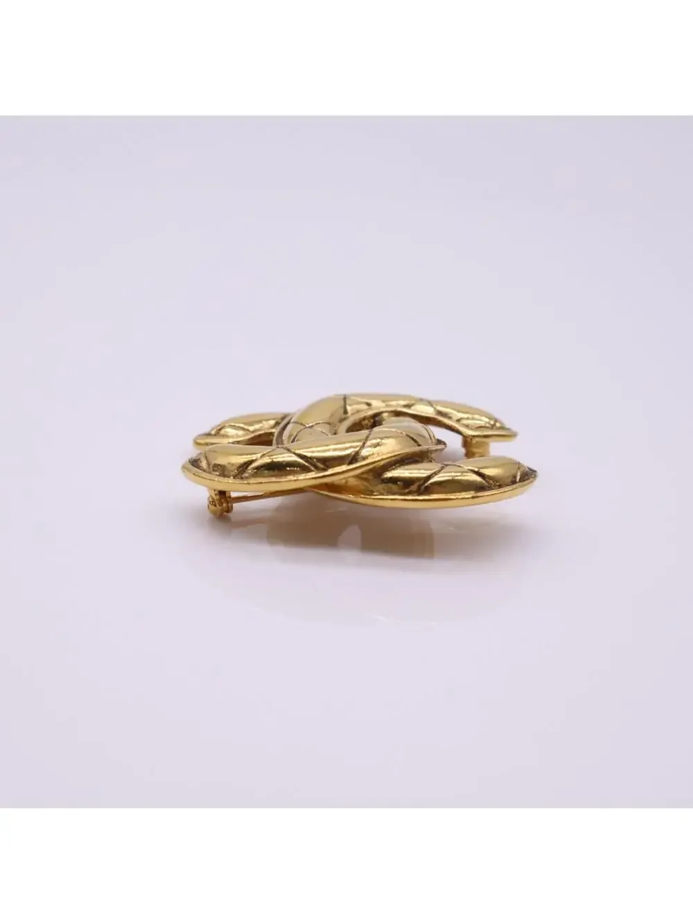 Chanel Cc Logo Brooch Metal #357836C77B